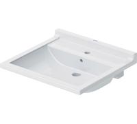 Duravit Starck 3 lavabo 60x54.5 cm rectangulaire classique pour les handicapés blanc brillant 0309600000