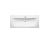 Duravit Lave-mains Viu 234410, 1030 mm, avec trop-plein, avec table de robinetterie, 1 trou de robinet, 2344100000, Couleur: Blanc
