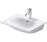 Duravit Lave-mains Viu 234463, 630 mm, avec trop-plein, avec table de robinetterie, 1 trou de robinet, 23446300001, Couleur: Blanc avec Wondergliss