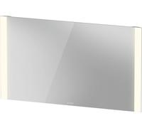 Duravit lumière et miroirs Best miroir avec éclairage LED, interrupteur à capteur, miroir chauffant, champs lumineux latéraux, hauteur 700mm, blanc mat, LM7888D00000000, Longueur: 1200mm
