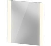 Duravit lumière et miroirs Better Miroirs avec éclairage LED, interrupteur à capteur, champs lumineux latéraux, hauteur 700mm, blanc mat, LM7875000000000, Longueur: 600mm