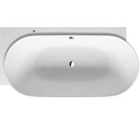 Duravit Luv baignoire à remous, coin à gauche, double dos inclinés, habillage sans soudure, garniture de vidage et de trop-plein, système Air, 1850x950mm, 760431000AS0000