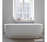 Duravit Baignoire autoportante Luv ovale 160×75 cm blanc mat 2 dossiers 700461000000000