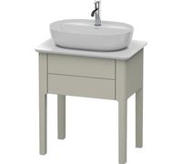 Duravit Luv bâti-support de lavabo à poser LU9560, 1 tiroir, largeur 638mm, LU956006060, Couleur: Laque mate taupe soie