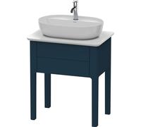 Duravit Luv bâti-support de lavabo à poser LU9560, 1 tiroir, largeur 638mm, LU956009898, Couleur: Laque mat soyeuse bleu nuit