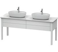 Duravit Luv bâti-support pour lavabo à poser, 1733 x 570 mm, 2 tiroirs, LU9562B3636