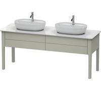 Duravit Luv bâti-support pour lavabo à poser, 1733 x 570 mm, 2 tiroirs, LU9562B6060
