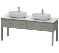Duravit Luv bâti-support pour lavabo à poser, 1733 x 570 mm, 2 tiroirs, LU9562B9292