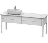 Duravit Luv bâti-support pour lavabo à poser, 1733 x 570 mm, 2 tiroirs, LU9563L3636