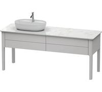 Duravit Luv bâti-support pour lavabo à poser, 1733 x 570 mm, 2 tiroirs, LU9563L3939