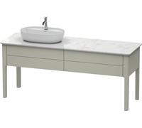 Duravit Luv bâti-support pour lavabo à poser, 1733 x 570 mm, 2 tiroirs, LU9563L6060