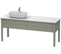 Duravit Luv bâti-support pour lavabo à poser, 1733 x 570 mm, 2 tiroirs, LU9563L9292