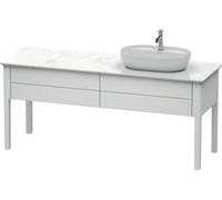 Duravit Luv bâti-support pour lavabo à poser, 1733 x 570 mm, 2 tiroirs, LU9563R3636