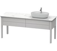 Duravit Luv bâti-support pour lavabo à poser, 1733 x 570 mm, 2 tiroirs, LU9563R3939