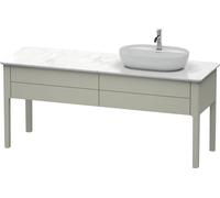 Duravit Luv bâti-support pour lavabo à poser, 1733 x 570 mm, 2 tiroirs, LU9563R6060