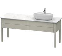 Duravit Luv Duravit LU9563R6060 178.3x57cm, droite, taupe satiné, 2 tiroirs, debout