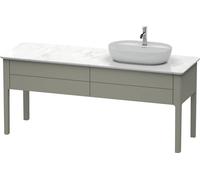 Duravit Luv bâti-support pour lavabo à poser, 1733 x 570 mm, 2 tiroirs, LU9563R9292