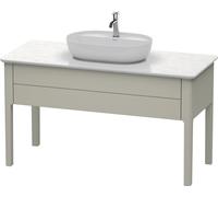 Duravit Luv bâti-support pour lavabo à poser LU9561, 1338 x 570 mm, 1 tiroir, LU956106060, Couleur: Laque mate taupe soie