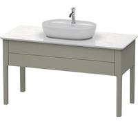 Duravit Luv bâti-support pour lavabo à poser LU9561, 1338 x 570 mm, 1 tiroir, LU956109292, Couleur: Gris pierre Vernis satiné mat Soie