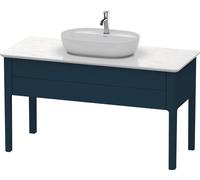 Duravit Luv bâti-support pour lavabo à poser LU9561, 1338 x 570 mm, 1 tiroir, LU956109898, Couleur: Laque mat soyeuse bleu nuit