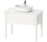 Duravit Luv bâti-support pour lavabo à poser LU9564, 938 x 570 mm, 1 tiroir, LU956403636, Couleur: Laque mate en soie blanche