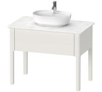 Duravit Luv bâti-support pour lavabo à poser LU9564, 938 x 570 mm, 1 tiroir, LU956403939, Couleur: Laque mate en soie Nordic White