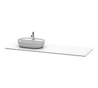 Duravit Luv console de lavabo LU9468L1717 178,3x59,5cm, gauche, structure blanche, en pierre de quartz, 1 découpe