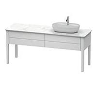Duravit Luv Duravit LU9563R3636 178,3x57cm, droite, blanc satiné, 2 tiroirs, debout