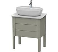 Duravit Luv Duravit LU956509292 68,8x45x74,3cm, gris pierre satiné mat, 1 tiroir, 1 tiroir, debout