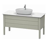 Duravit Luv Duravit LU956606060 138,8x57x74,3cm, soie taupe mat, 1 tiroir, 1 tiroir, debout