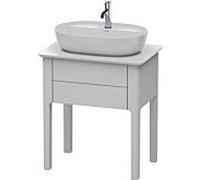Duravit Luv Meuble-lavabo LU956003939 68,8x45x74,3cm, Soie blanc nordique mat, 1 tiroir, debout