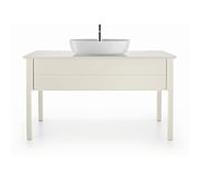Duravit Luv Meuble-lavabo LU956103939 138,8x57x74,3cm, Soie blanc nordique mat, 1 tiroir, debout