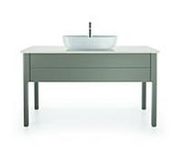 Duravit Luv Meuble-lavabo LU956109292 138,8x57x74,3cm, gris pierre satiné mat, 1 extrait, debout