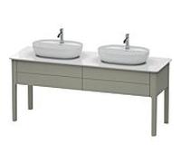 Duravit Luv Meuble-lavabo LU9562B9292 178,3x57x74,3cm, gris pierre satiné mat, 2 tiroirs, debout