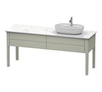 Duravit Luv Duravit LU9563R6060 178.3x57cm, droite, taupe satiné, 2 tiroirs, debout