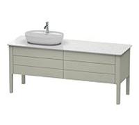 Duravit Meuble sous-lavabo LUV LU9568L6060 743x1783x570 mm Taupe satiné 2 tiroirs