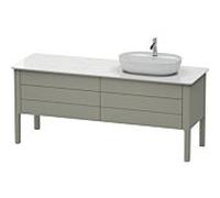 Duravit Luv Meuble-lavabo LU9568R9292 178.3x57cm, droite, gris pierre satinée, 2 tiroirs, 2 tiroirs, debout