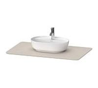 Duravit Luv LU946902525 98,8 x 59,5 cm, en pierre de quartz, avec découpe 2000 , structure Sand