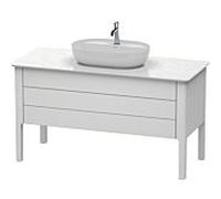 Duravit Luv Duravit LU956603636 138,8x57x74,3cm, blanc satiné, 1 tiroir, 1 tiroir, debout