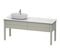 Duravit Luv bâti-support pour lavabo à poser, 1733 x 570 mm, 2 tiroirs, LU9563L6060