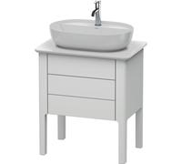 Duravit Luv Meuble sous-lavabo à poser LU9565, 1 tiroir, 1 coulissant, largeur 638mm, LU956503636
