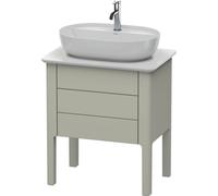 Duravit Luv Meuble sous-lavabo à poser LU9565, 1 tiroir, 1 coulissant, largeur 638mm, LU956506060