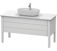 Duravit Luv Duravit LU956603636 138,8x57x74,3cm, blanc satiné, 1 tiroir, 1 tiroir, debout