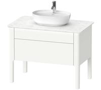 Duravit Luv Meuble sous-lavabo à poser LU9569, 938 x 570 mm, 1 tiroir, 1 tablette coulissante, LU956903636