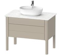 Duravit Luv Meuble sous-lavabo à poser LU9569, 938 x 570 mm, 1 tiroir, 1 tablette coulissante, LU956906060