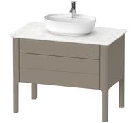 Duravit Meuble sous-lavabo à poser Luv 938 x 570 mm 1 tiroir 1 tablette coulissante LU956909292