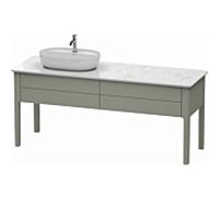 Duravit Luv bâti-support pour lavabo à poser, 1733 x 570 mm, 2 tiroirs, LU9563L9292