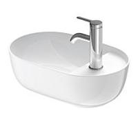Duravit Luv lavabo 42x27 cm ovale à poser blanc brillant 0381420000