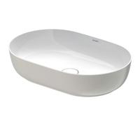 Duravit Luv - Vasque, 60x40 cm, sans trop-plein, WonderGliss, blanc / gris satin mat 03796023001