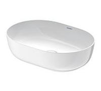 Duravit Luv vasque à poser 03795000001 50x35cm, au sol, sans trop-plein, sans rangée de trous pour robinetterie, blanc WonderGliss